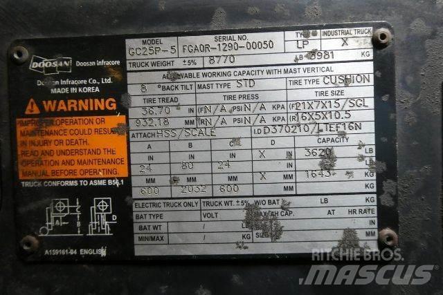 Doosan GC25P-5 Вилични кари-повдигачи - други