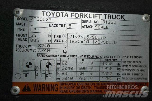 Toyota 7FGCU25 Вилични кари-повдигачи - други