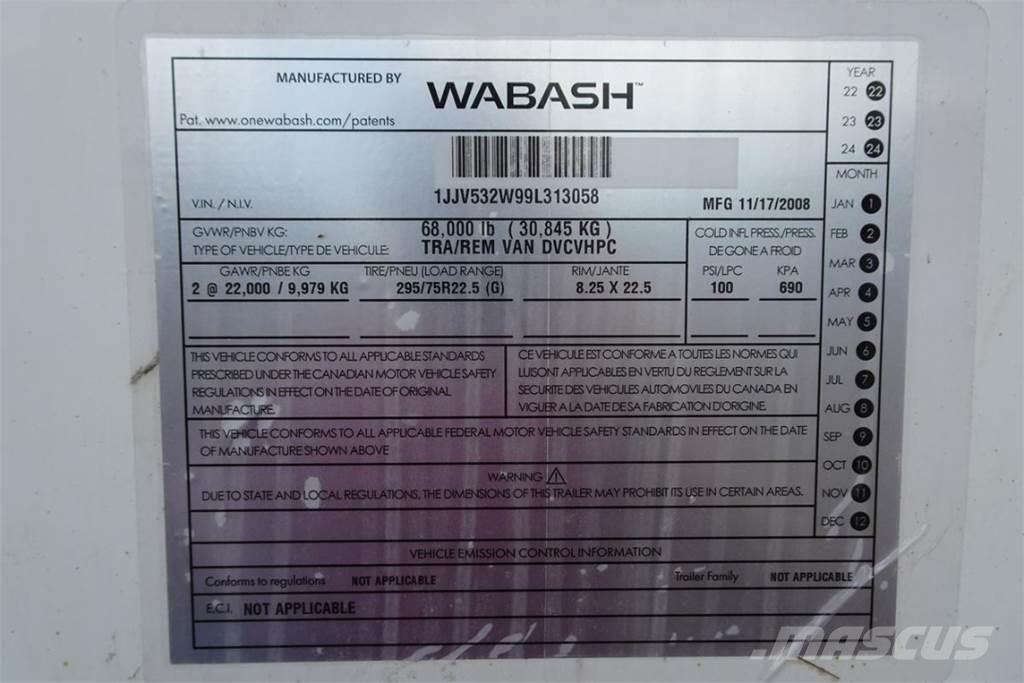 Wabash DVCVHPC Ремаркета фургони