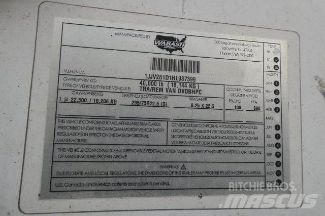 Wabash DVDBHPC Ремаркета фургони