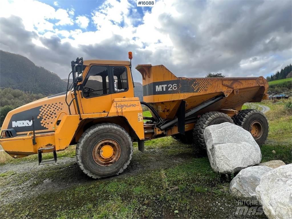 Moxy MT26 dumper. Странични самосвали