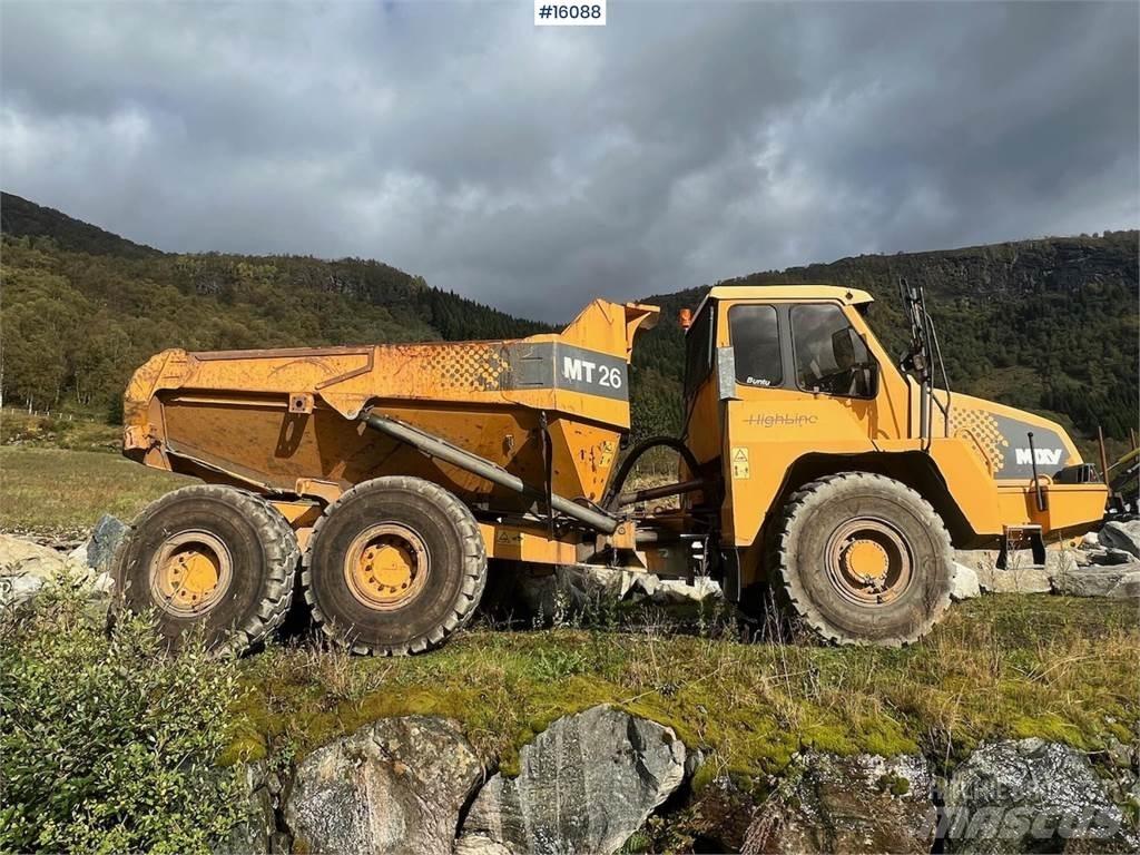 Moxy MT26 dumper. Странични самосвали