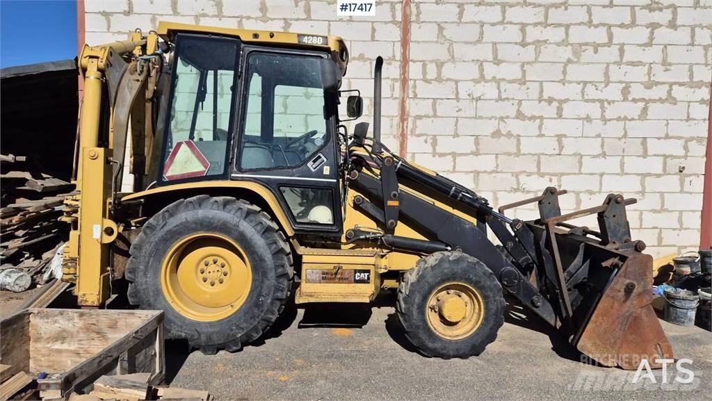 CAT 428D Товарач със заден ексватор