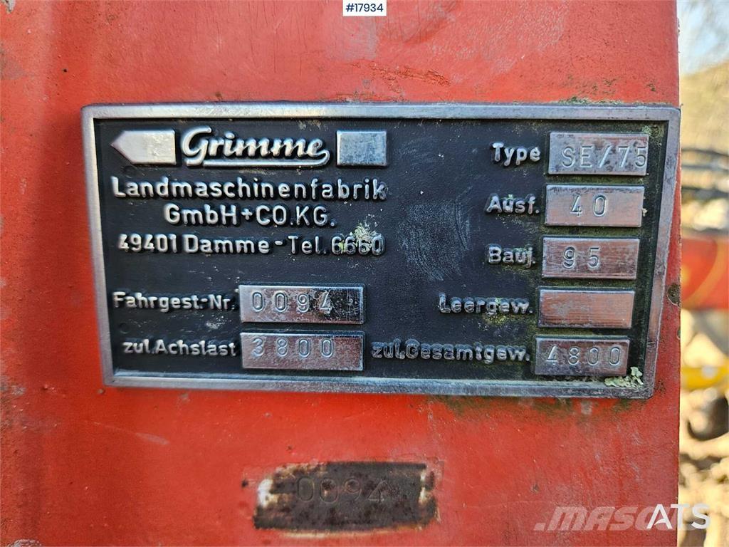 Grimme SE / 75 Комбайни