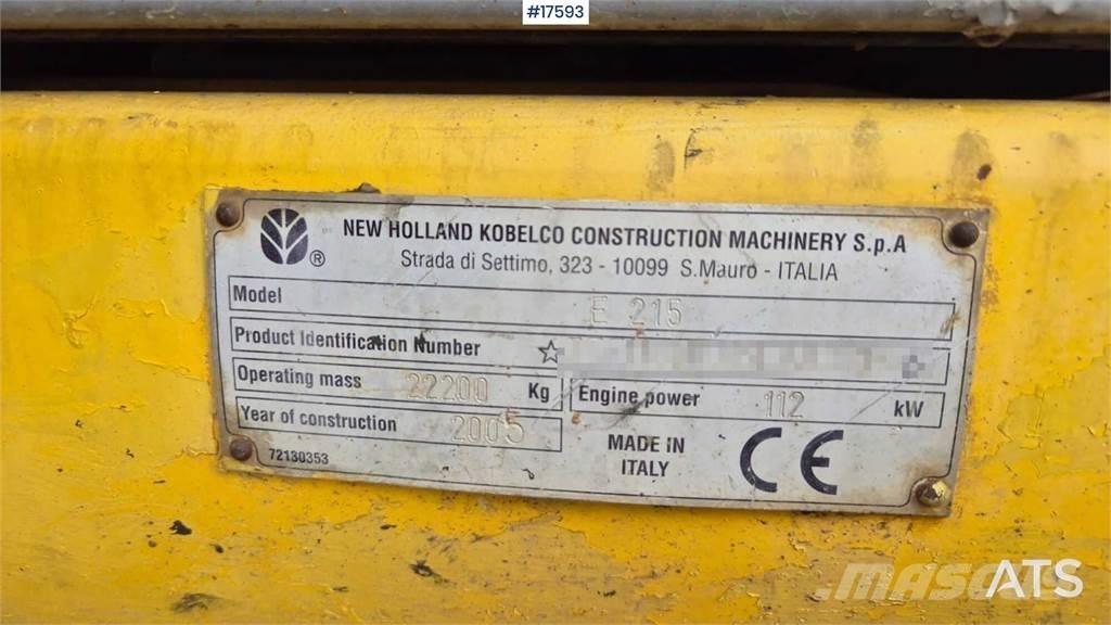 New Holland E215 Верижен екскаватор