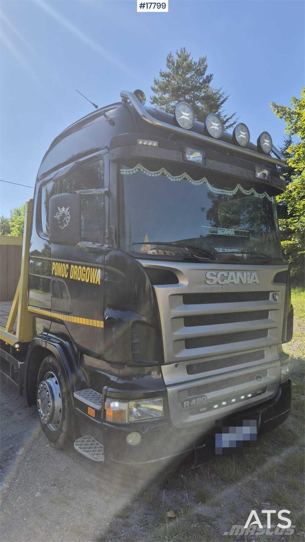 Scania R420 Бордови камион / автолебедка