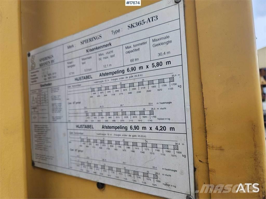 Spierings SK365-AT Всъдеходни кранове