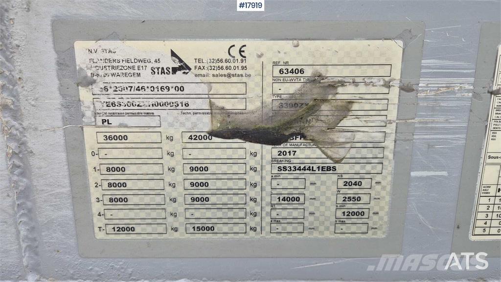 Stas S300ZX Полуремаркета с подвижен под
