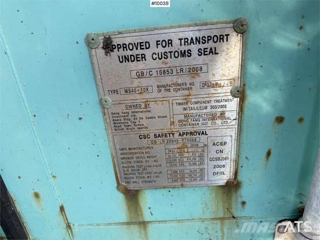  MS40-10X MS40-10X Специални контейнери