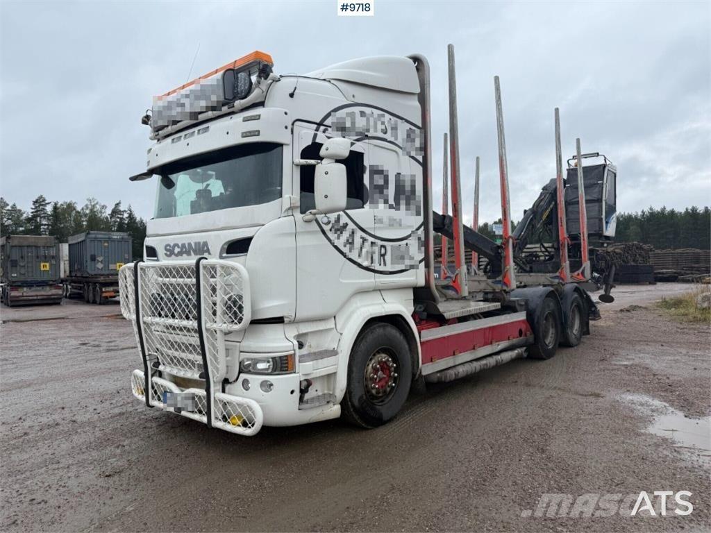 Scania R520 За превоз на дървени трупи