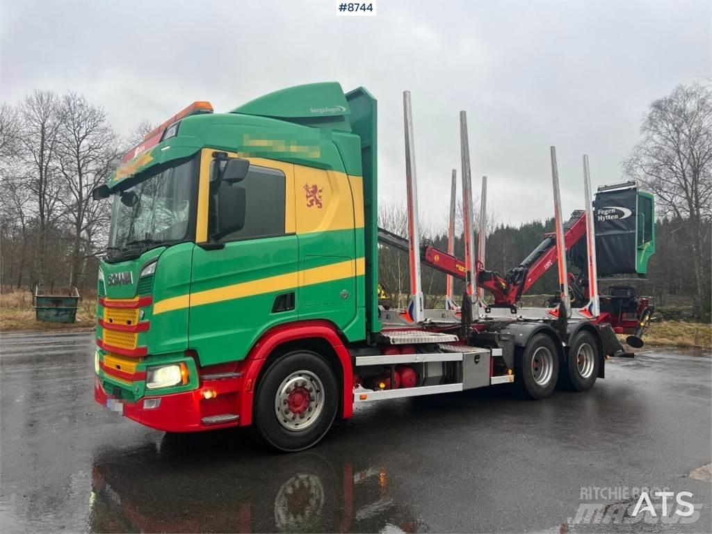 Scania R650 6X4 За превоз на дървени трупи