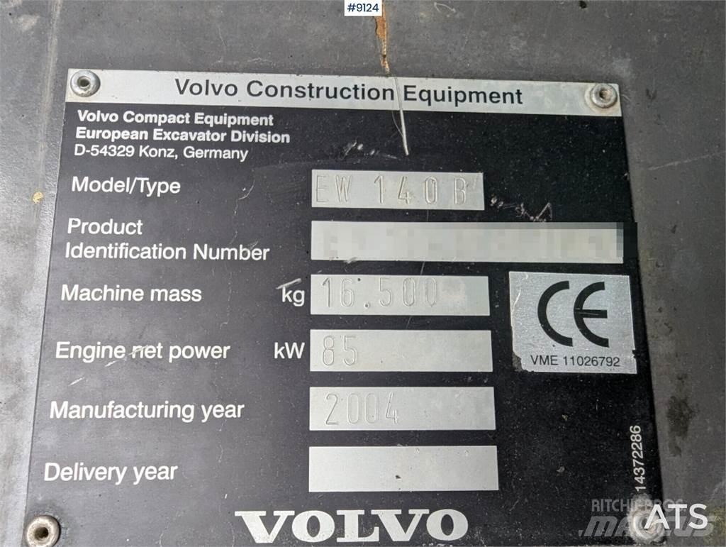 Volvo EW140B Колесни екскаватори