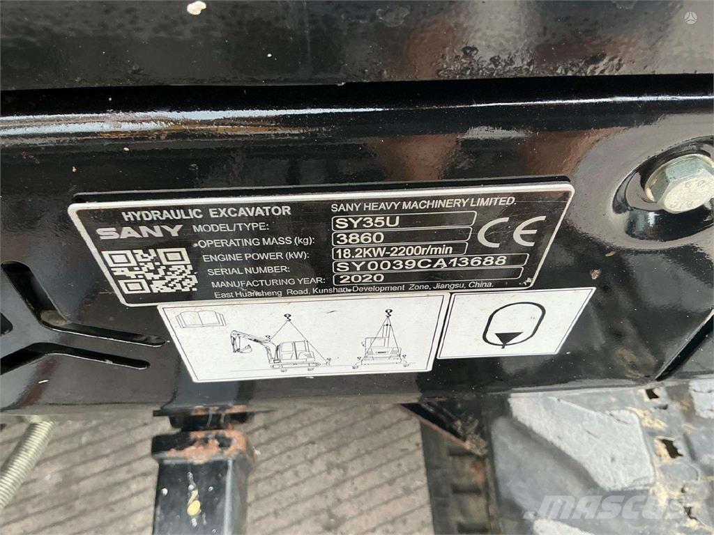 Sany SY35U Верижен екскаватор