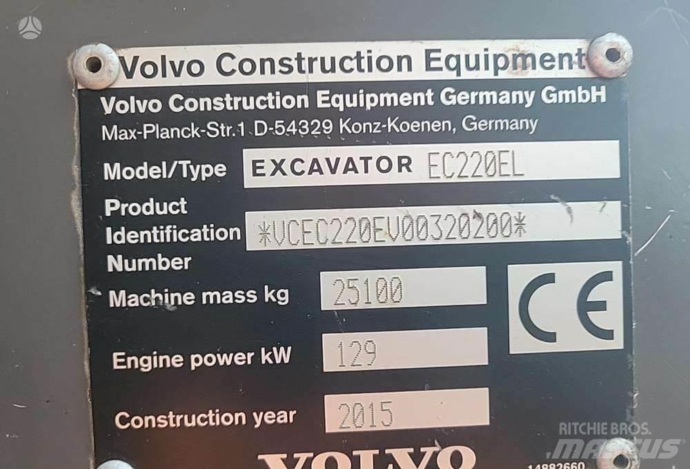 Volvo EC220E Верижен екскаватор
