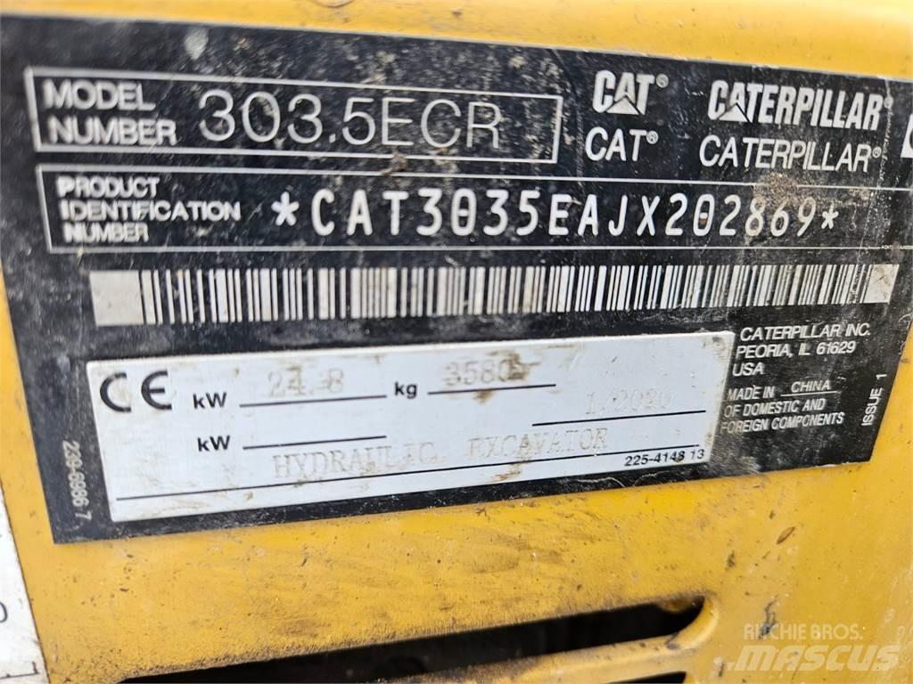 CAT 303.5ECR Мини екскаватори < 7 т