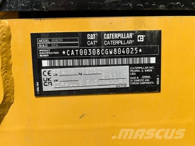 CAT 308-07 Мини екскаватори < 7 т