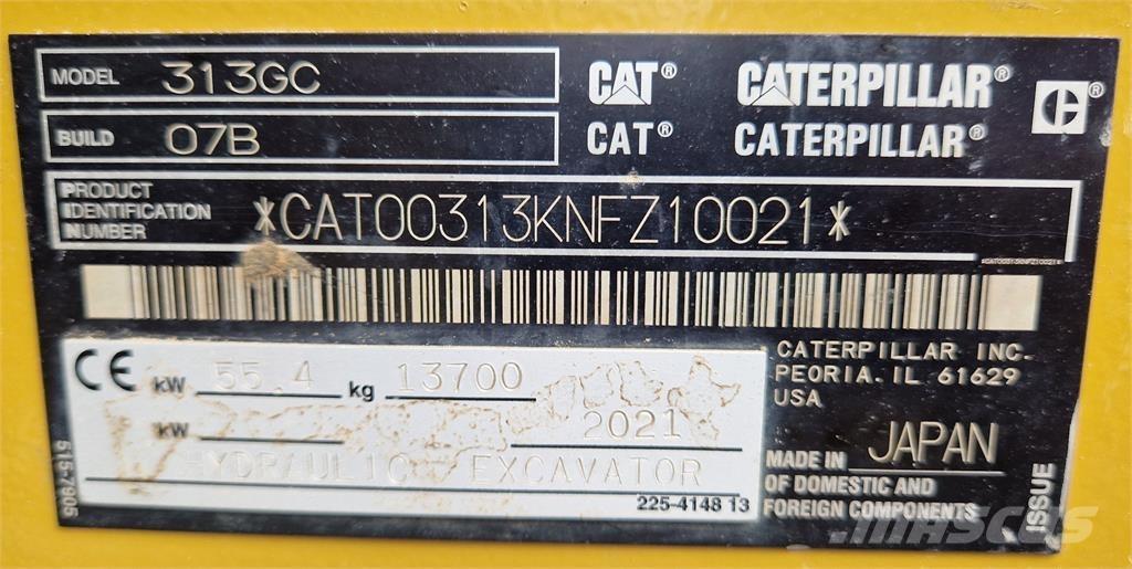 CAT 313GC Верижен екскаватор