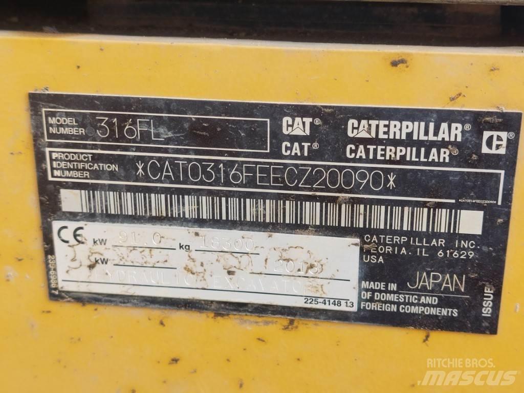 CAT 316FL Верижен екскаватор