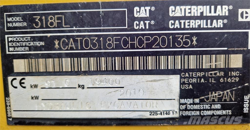 CAT 318FL Верижен екскаватор