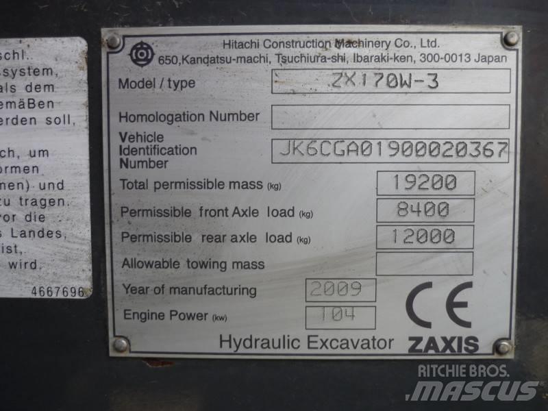 Hitachi ZX170W-3 Колесни екскаватори