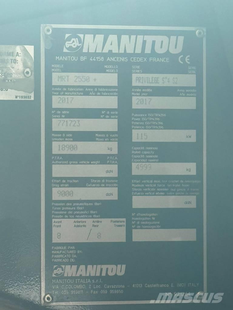 Manitou MRT 2550 Телескопични товарачи