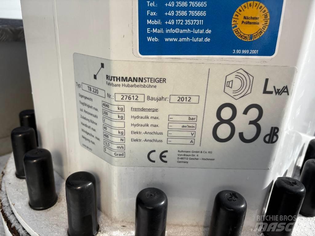 Ruthmann TB 220 Моторизирани платформи с талига
