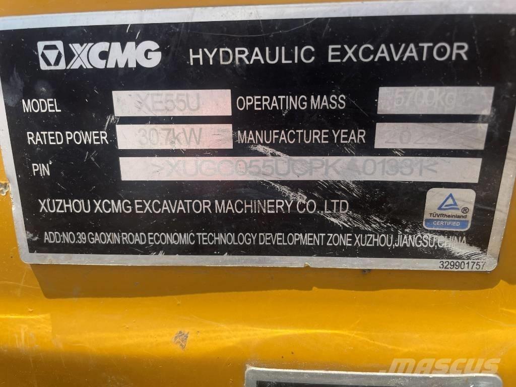 XCMG XE 55 U Мини екскаватори < 7 т