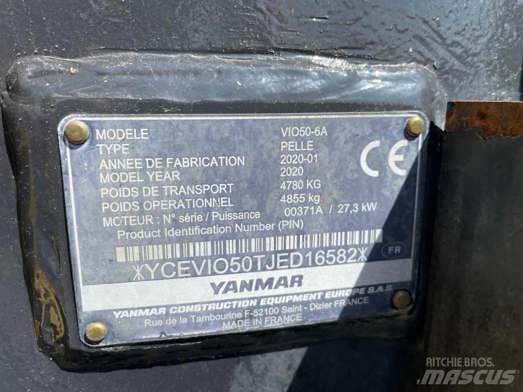 Yanmar Vio 50-6 Мини екскаватори < 7 т