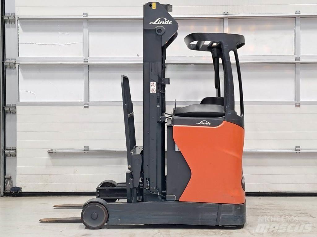 Linde R16-01 Ретрак/ Високоповдигач с изместване на вилката напред