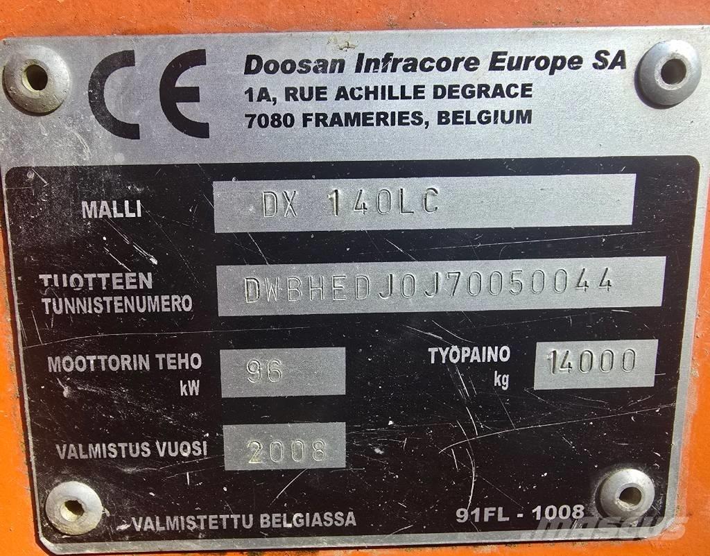Doosan DX 140 LC Верижен екскаватор