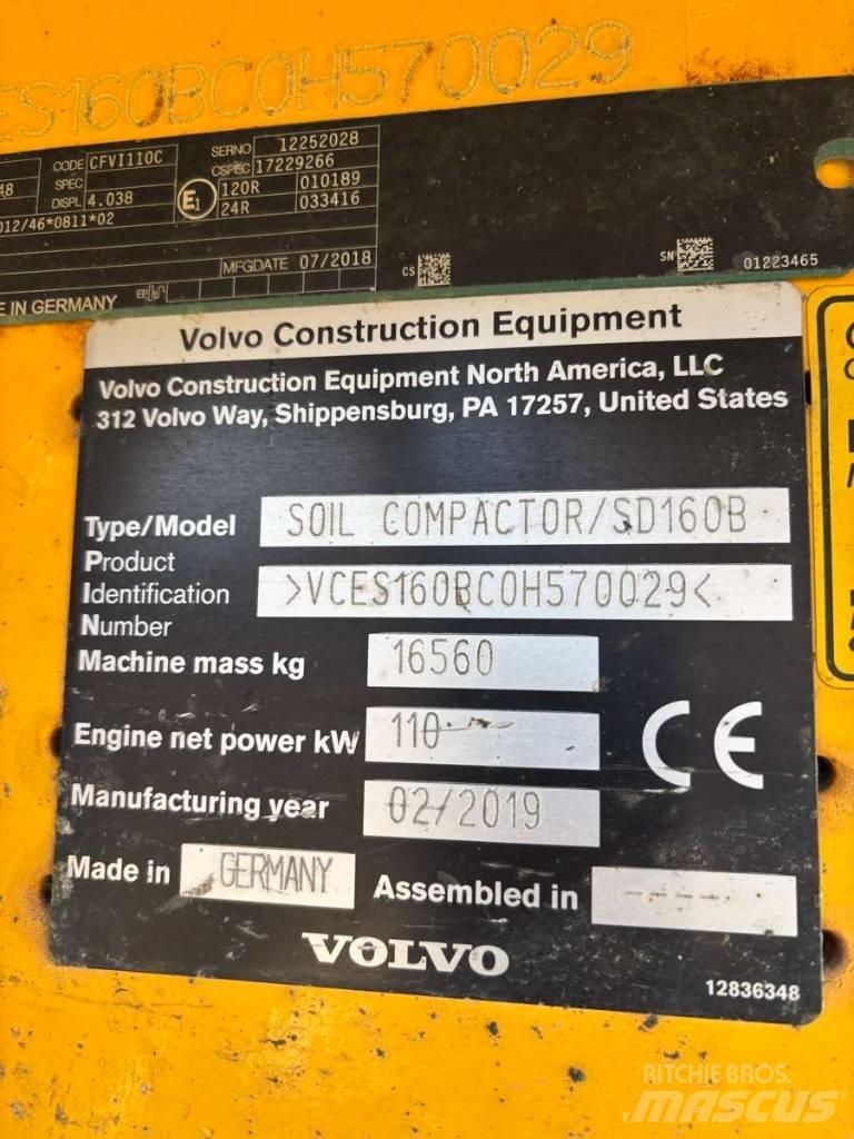 Volvo SD 160 B Еднобарабанни ролки
