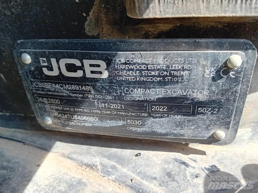 JCB 50 Z-2 Мини екскаватори < 7 т