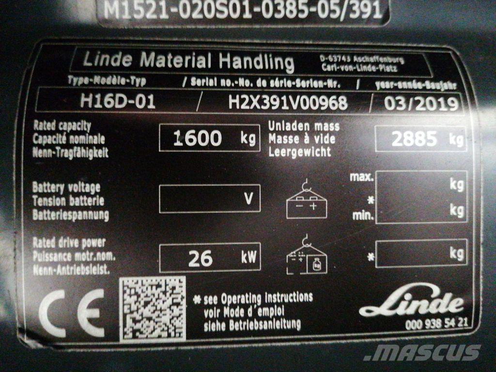 Linde H16D-01 Дизелови камиони