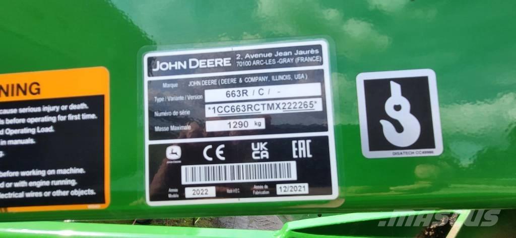 John Deere 663 R Аксесоари за челни товарачи