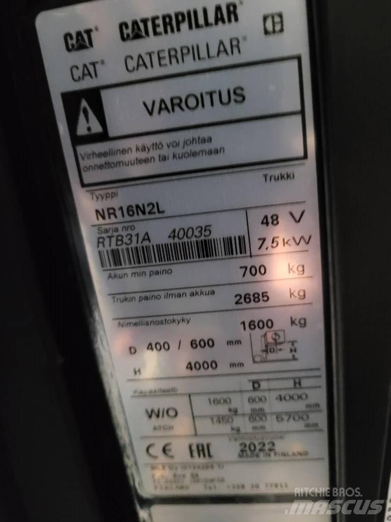 CAT NR16N2L Ретрак/ Високоповдигач с изместване на вилката напред