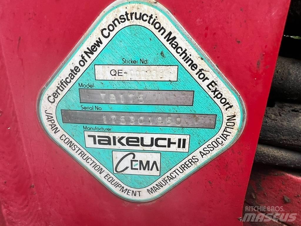 Takeuchi TB 175 Средни екскаватори 7т - 12т