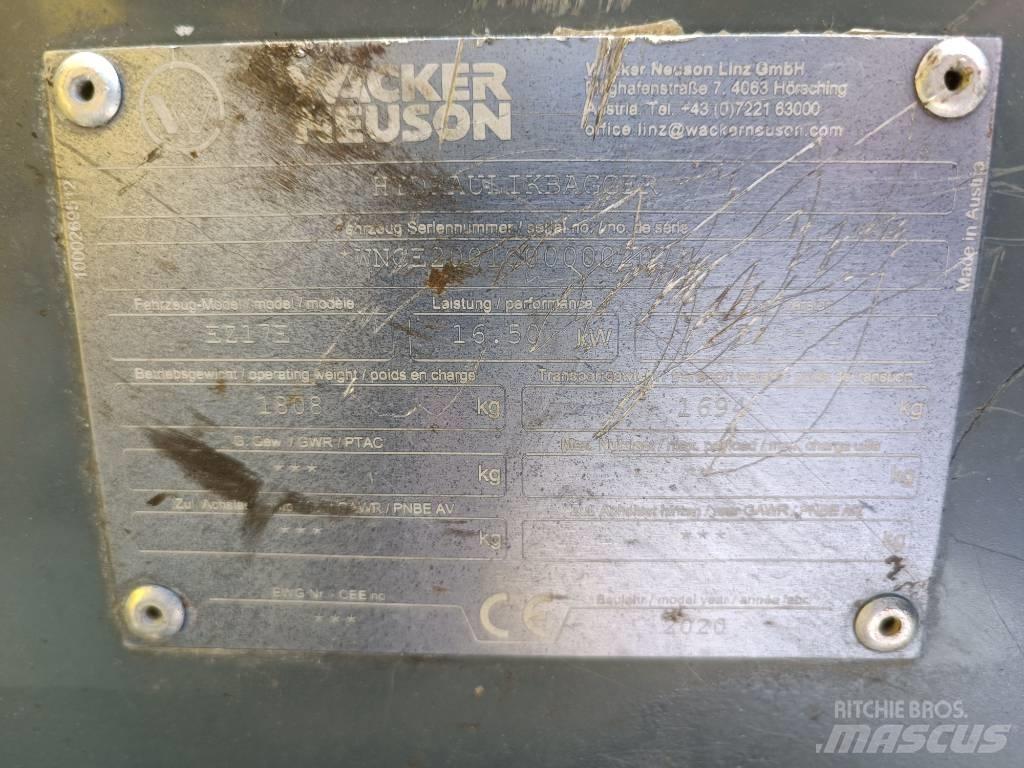 Wacker Neuson EZ17e Верижен екскаватор