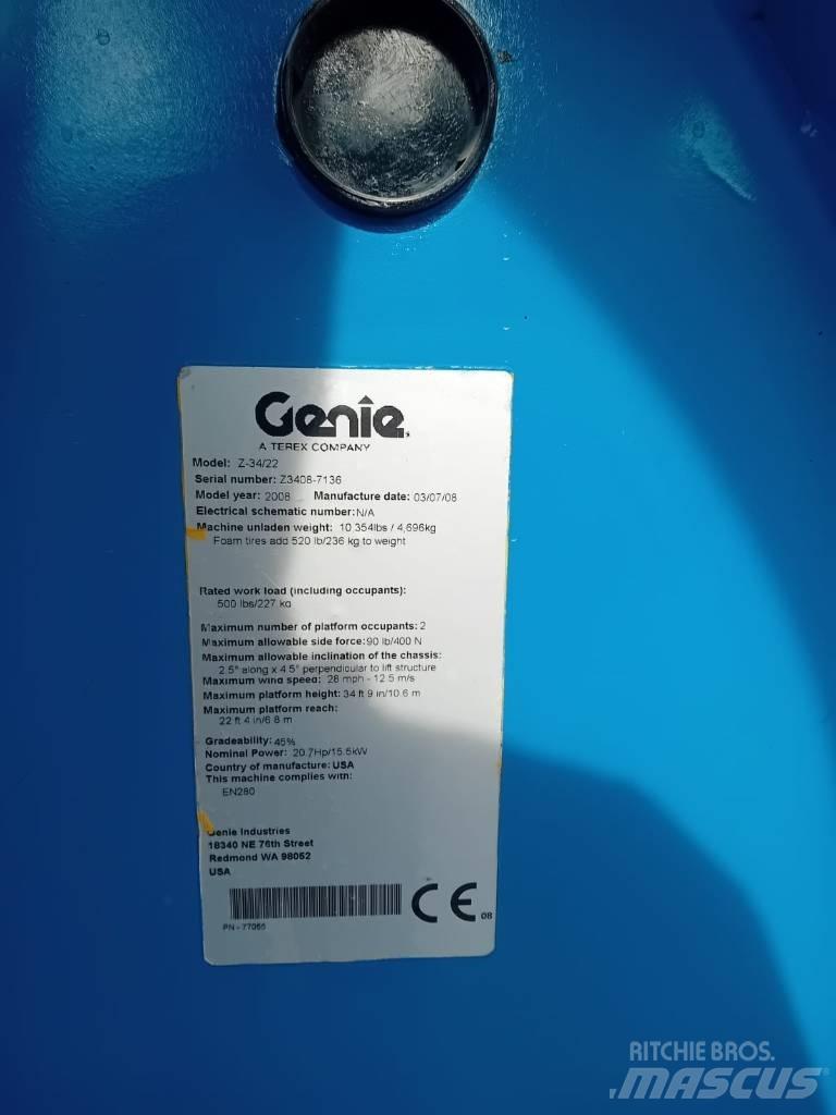 Genie Z 34/22 N Съчленени стрелови подемници