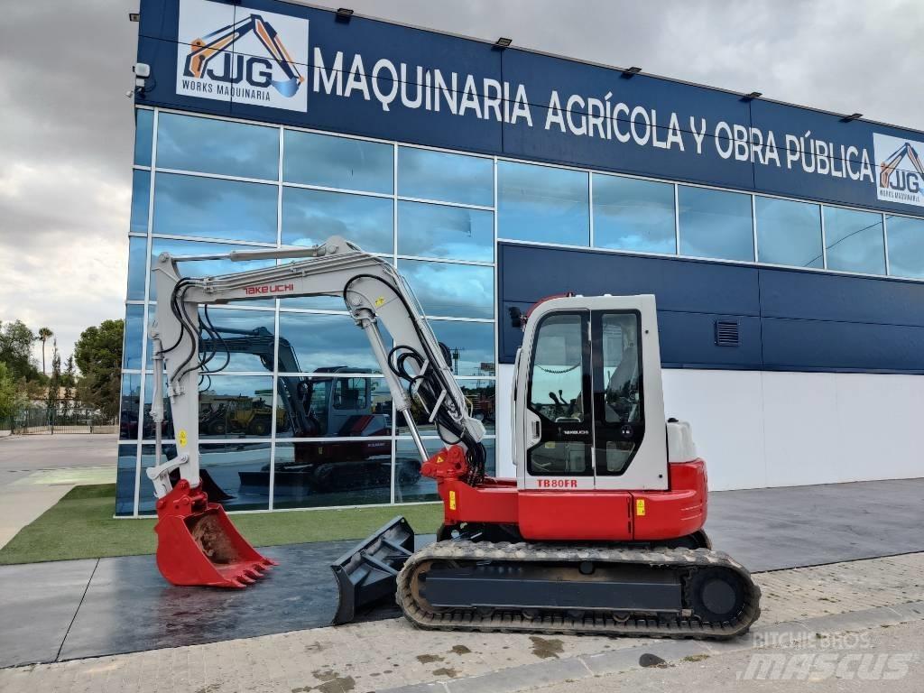 Takeuchi TB 80 FR Мини екскаватори < 7 т