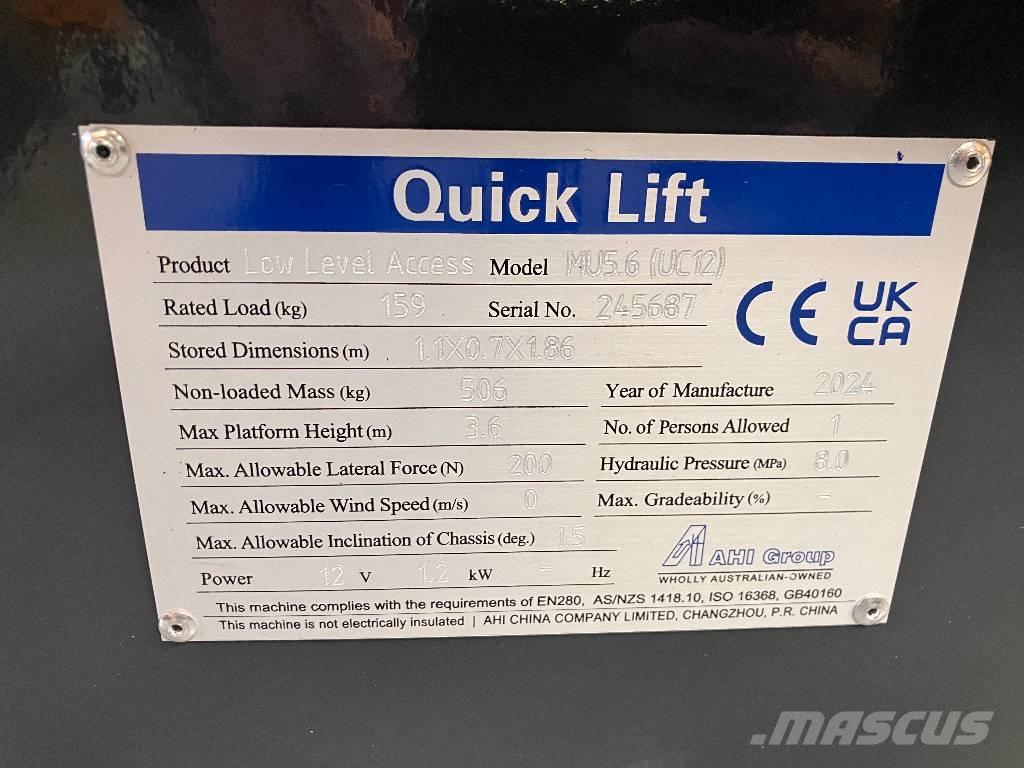 HAULOTTE MOVE UP 5.6 Вертикални мачтови повдигачи
