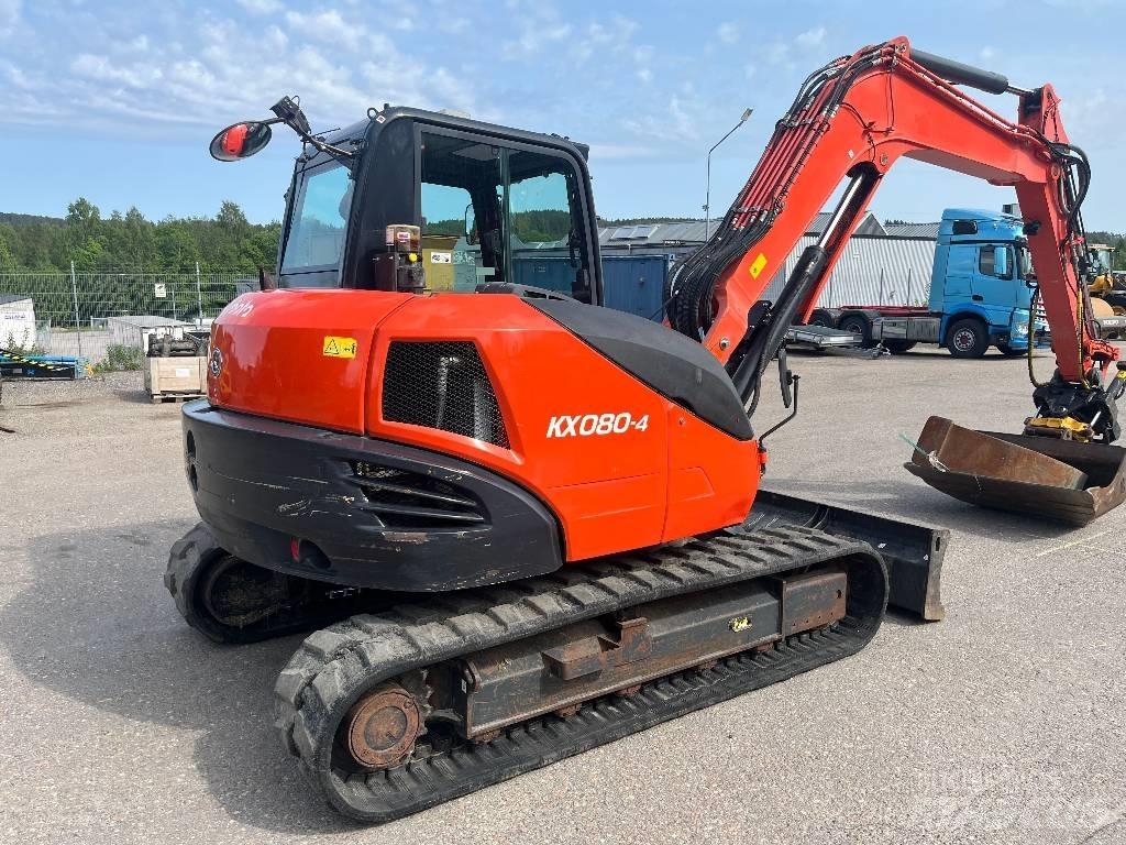 Kubota KX 080-4 Средни екскаватори 7т - 12т