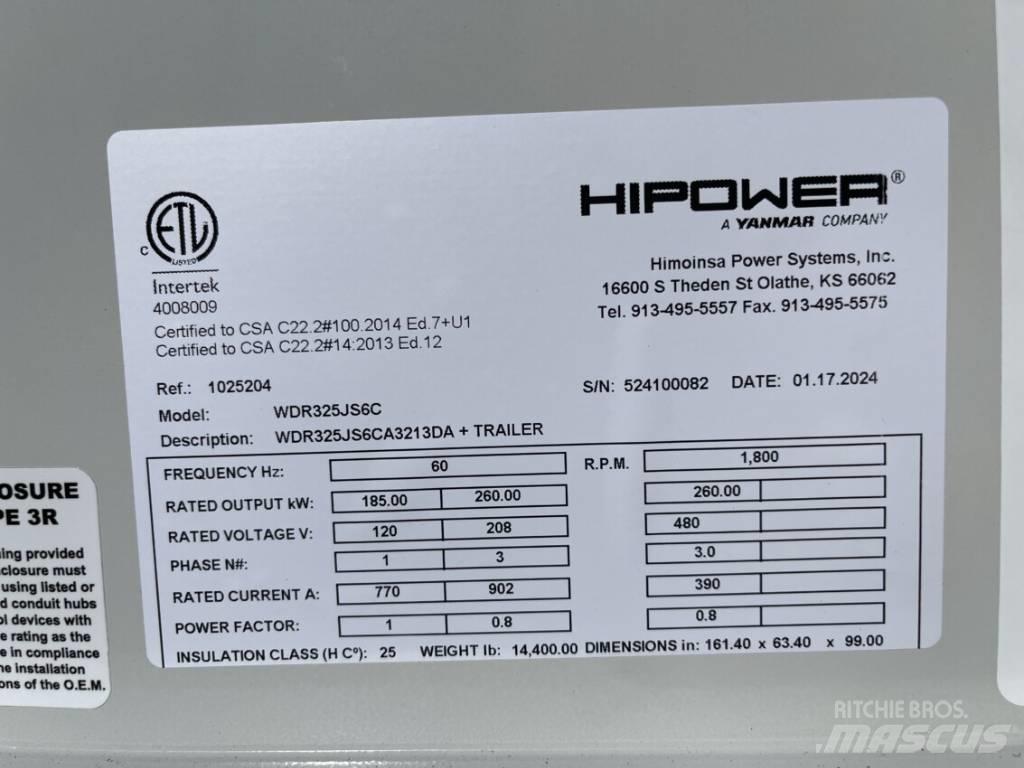 Hipower HRJW 325 Дизелови генератори
