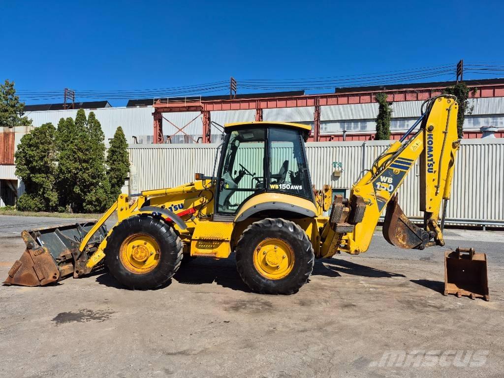 Komatsu WB 150 AWS Товарач със заден ексватор