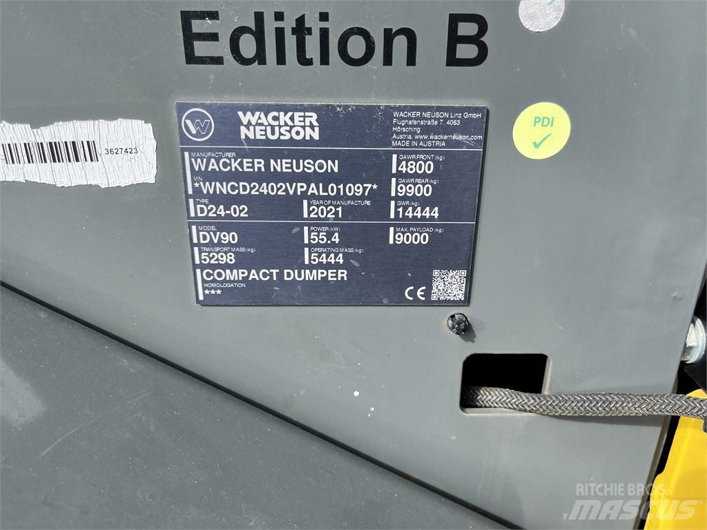 Wacker Neuson DV 90 Твърди самосвали
