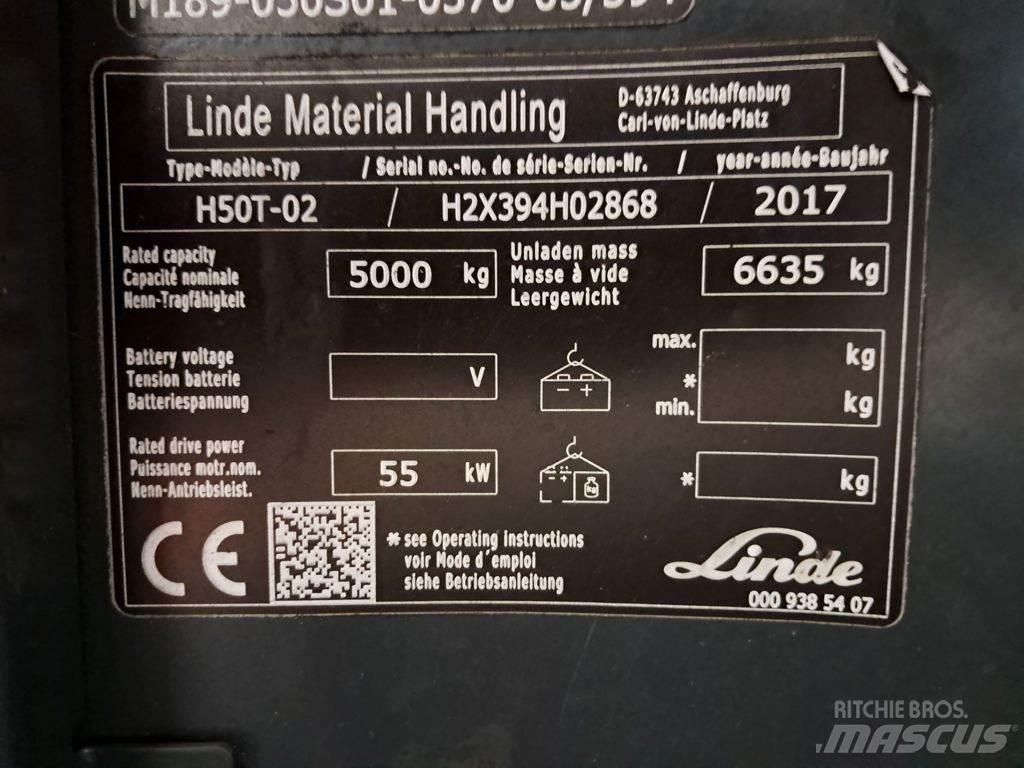Linde H50T-02 Камиони с АГУ