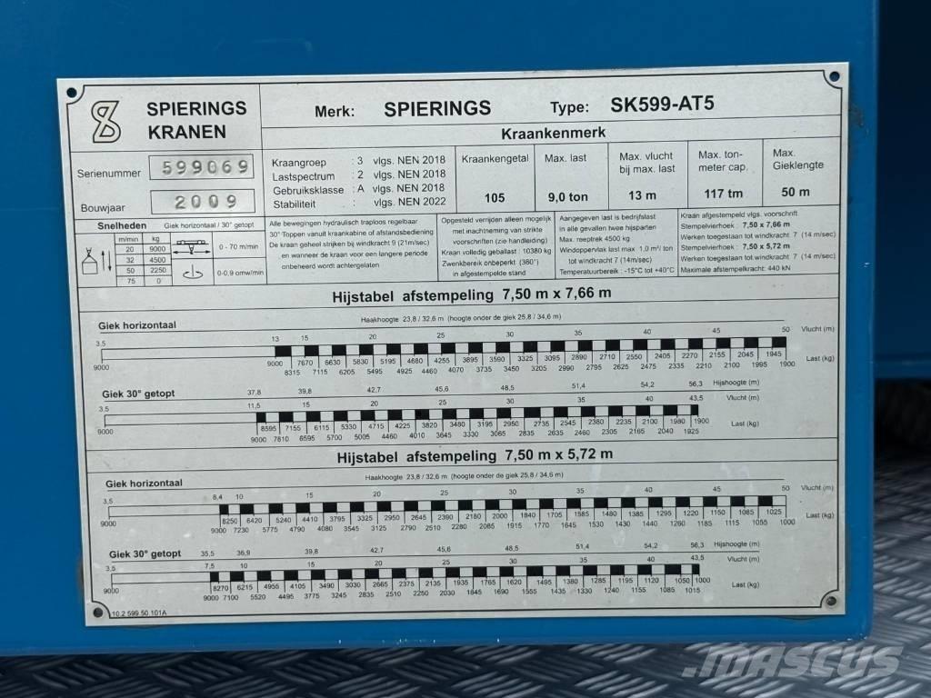 Spierings SK 599 AT5 Мачтови кранове