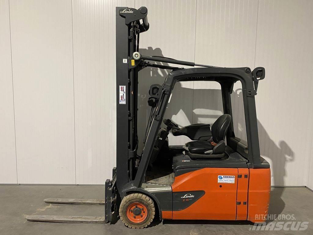 Linde E16L-02 Електрически вилични кари-повдигачи