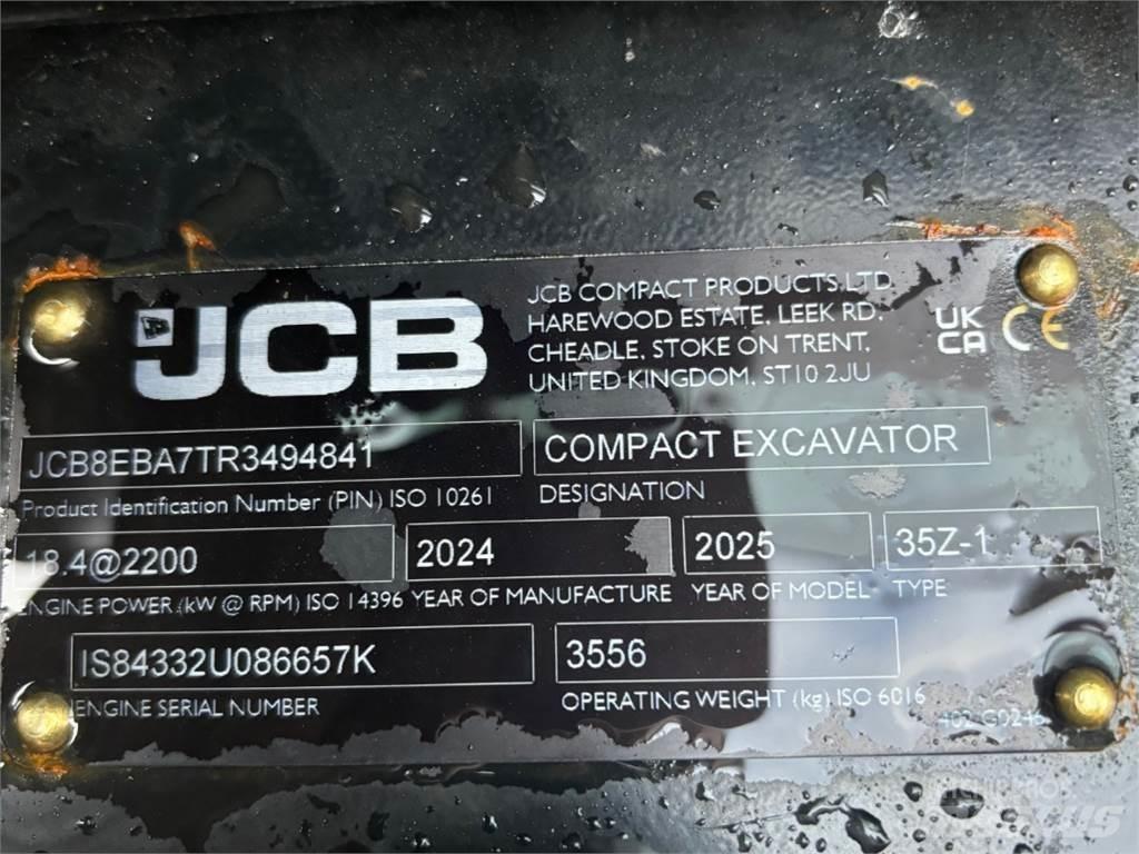 JCB 35Z-1 Мини екскаватори < 7 т