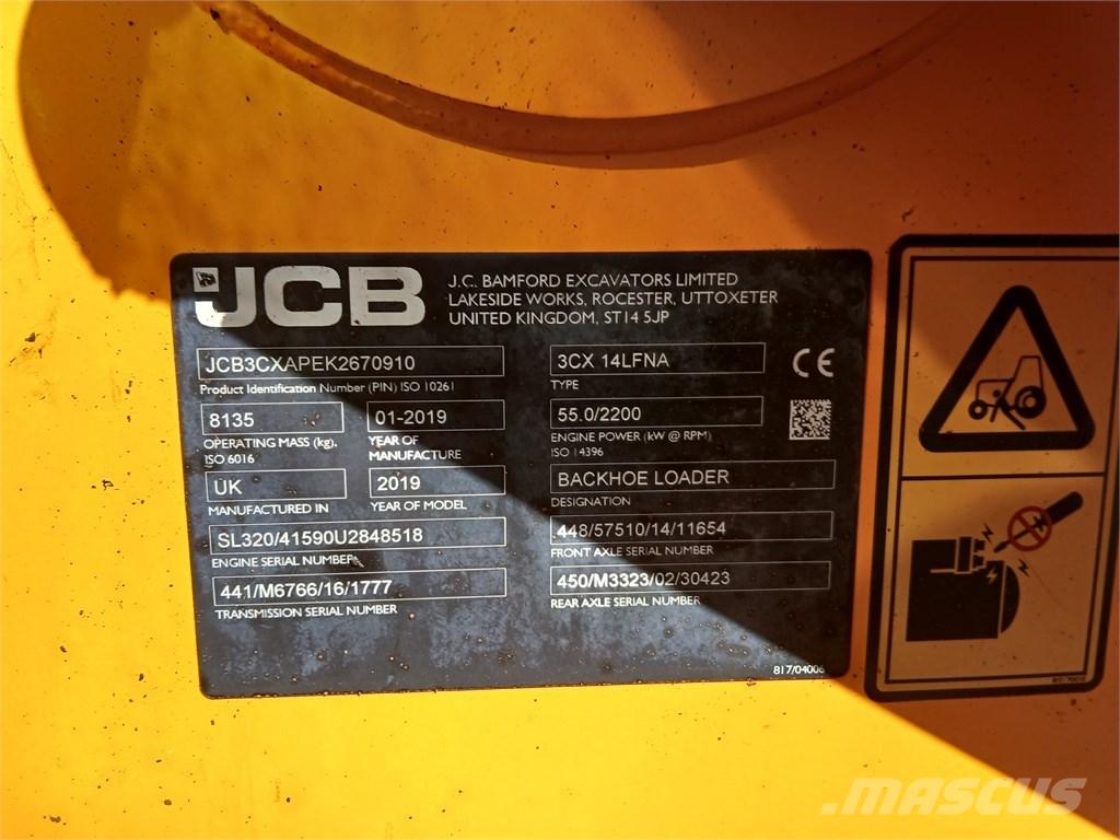 JCB 3 CX ECO Товарач със заден ексватор