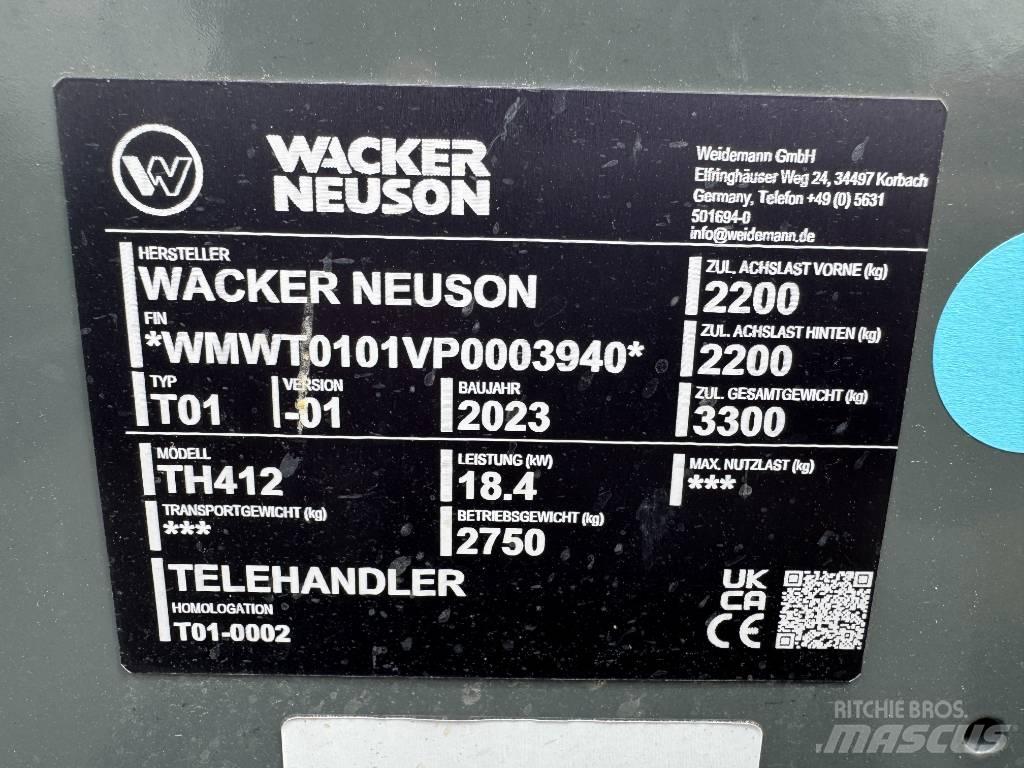 Wacker Neuson TH412 Телескопични товарачи